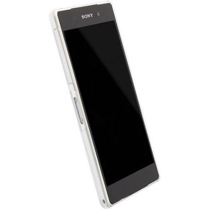 Krusell Frost Cover - поликарбонатов кейс за Sony Xperia Z2 (бял-прозрачен) 2