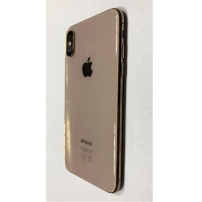 Apple iPhone XS Backcover Full Assembly - оригинален резервен заден капак заедно с Lightning порт, безжично зареждане и бутони (златист) 2