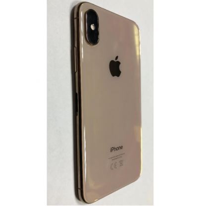 Apple iPhone XS Backcover Full Assembly - оригинален резервен заден капак заедно с Lightning порт, безжично зареждане и бутони (златист) 3