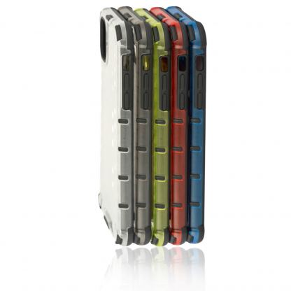 4smarts Hard Cover HEXAGON Case - удароустойчив хибриден кейс за iPhone 11 (син) 2