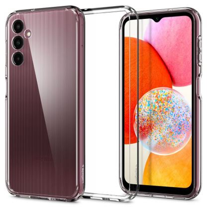 Хибриден кейс с висока степен на защита за Samsung Galaxy A14 4G - Spigen Ultra Hybrid Case (прозрачен) 9