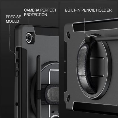 Удароустойчив калъф за iPad 10 (2022), iPad 11 (2025) - 4smarts Rugged Tablet Case Grip (черен) 8