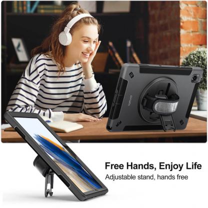 Удароустойчив калъф за iPad 10 (2022), iPad 11 (2025) - 4smarts Rugged Tablet Case Grip (черен) 9