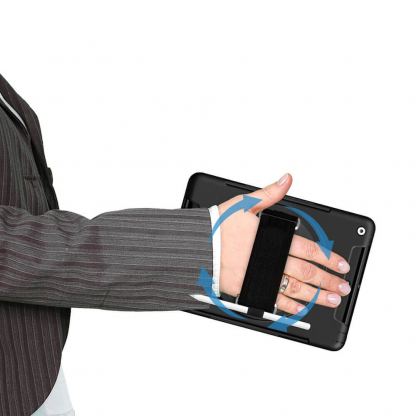 Удароустойчив калъф за iPad 10 (2022), iPad 11 (2025) - 4smarts Rugged Tablet Case Grip (черен) 11