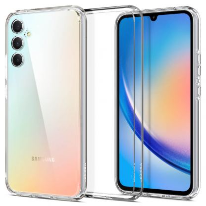 Хибриден кейс с висока степен на защита за Samsung Galaxy A34 5G - Spigen Ultra Hybrid Case (прозрачен) 9