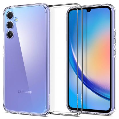 Хибриден кейс с висока степен на защита за Samsung Galaxy A34 5G - Spigen Ultra Hybrid Case (прозрачен) 10