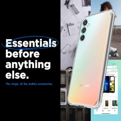 Хибриден кейс с висока степен на защита за Samsung Galaxy A34 5G - Spigen Ultra Hybrid Case (прозрачен) 11