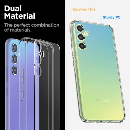 Хибриден кейс с висока степен на защита за Samsung Galaxy A34 5G - Spigen Ultra Hybrid Case (прозрачен) 14