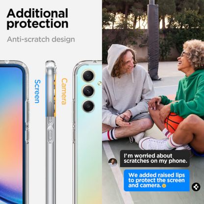 Хибриден кейс с висока степен на защита за Samsung Galaxy A34 5G - Spigen Ultra Hybrid Case (прозрачен) 15