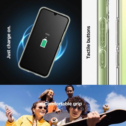 Хибриден кейс с висока степен на защита за Samsung Galaxy A34 5G - Spigen Ultra Hybrid Case (прозрачен) 16