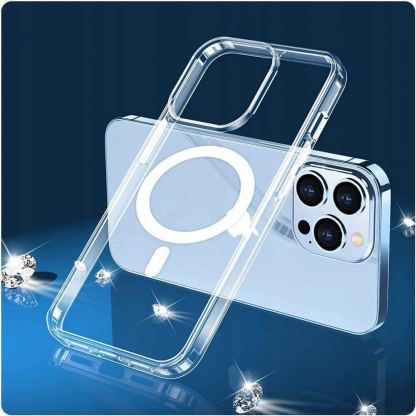 Хибриден удароустойчив кейс с MagSafe за Samsung Galaxy A14 5G - Tech-Protect Flexair Hybrid MagSafe Case (прозрачен) 2