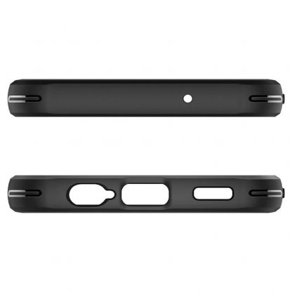 Тънък качествен силиконов (TPU) калъф за Samsung Galaxy A14 5G - Spigen Rugged Armor Case (черен) 8