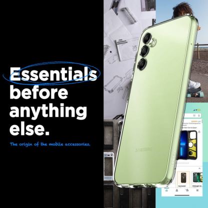 Тънък силиконов (TPU) калъф за Samsung Galaxy A14 5G (прозрачен)  - Spigen Liquid Crystal Case 5