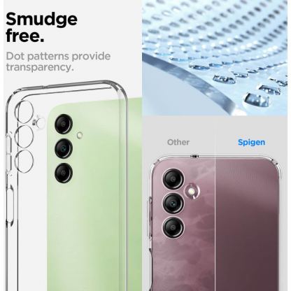 Тънък силиконов (TPU) калъф за Samsung Galaxy A14 5G (прозрачен)  - Spigen Liquid Crystal Case 8