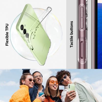 Тънък силиконов (TPU) калъф за Samsung Galaxy A14 5G (прозрачен)  - Spigen Liquid Crystal Case 10