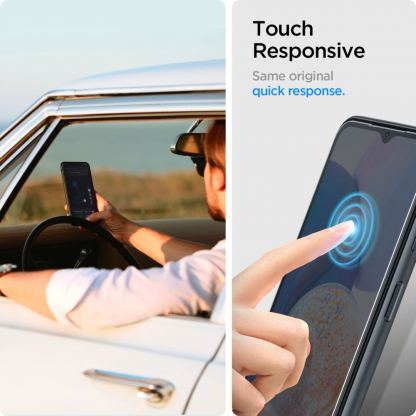 2 броя стъклени защитни покрития за дисплея на Samsung Galaxy A14 5G - Spigen Tempered Glass GLAS.tR Slim 2 Pack (прозрачен) 6