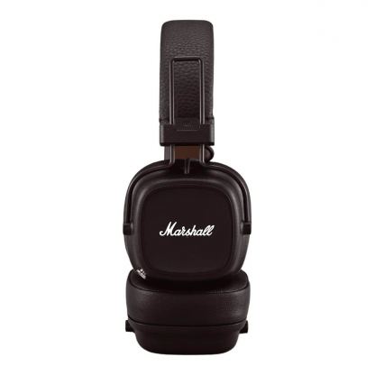 Безжични слушалки с микрофон за смартфони и мобилни устройства - Marshall Major IV Bluetooth (кафяв) 3
