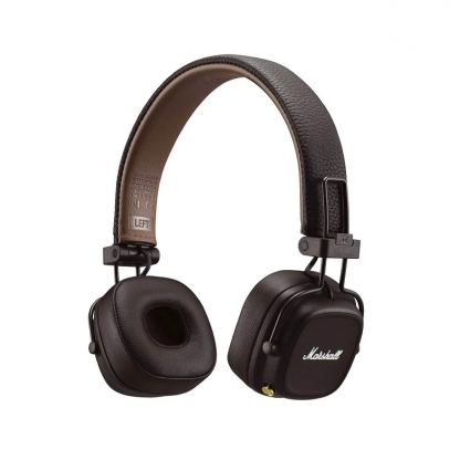 Безжични слушалки с микрофон за смартфони и мобилни устройства - Marshall Major IV Bluetooth (кафяв) 5