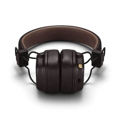 Безжични слушалки с микрофон за смартфони и мобилни устройства - Marshall Major IV Bluetooth (кафяв) 7