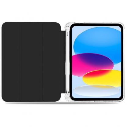 Кожен кейс и поставка за iPad 10 (2022), iPad 11 (2025) (черен-прозрачен)  - Tech-Protect SC Pen Hybrid Case 2