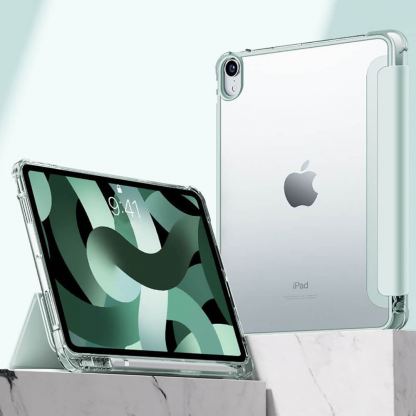 Кожен кейс и поставка за iPad 10 (2022), iPad 11 (2025) (черен-прозрачен)  - Tech-Protect SC Pen Hybrid Case 6