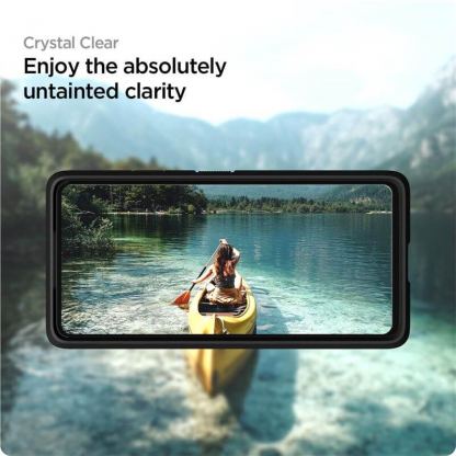 2 броя калени стъклени защитни покрития за дисплея на Samsung Galaxy A73 5G - Spigen Glass.Tr Align Master Tempered Glass 2 Pack (прозрачен) 6