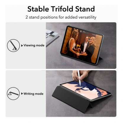 Магнитен полиуретанов калъф с поставка за iPad 10 (2022), iPad 11 (2025) - ESR Rebound Magnetic Case (зелен) 3