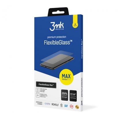 Хибридно стъклено защитно покритие за дисплея на Samsung Galaxy A33 5G - 3mk FlexibleGlass Max Screen Protector (черен-прозрачен) 2