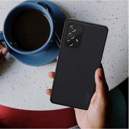 Хибриден удароустойчив кейс за Samsung Galaxy A73 5G - Nillkin Super Frosted Pro Case (черен) 6