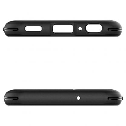 Тънък качествен силиконов (TPU) калъф за Samsung Galaxy A13 4G - Spigen Rugged Armor Case (черен) 5