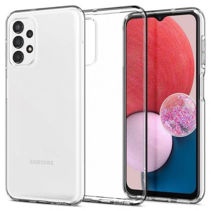 Тънък качествен силиконов (TPU) калъф за Samsung Galaxy A13 4G (прозрачен)  - Spigen Liquid Crystal Case 3