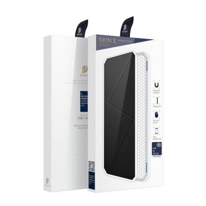 Кожен калъф с поставка и отделение за кр. карти за Samsung Galaxy A73 - Dux Ducis Skin Pro Case (черен) 5