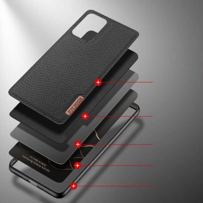 Хибриден удароустойчив кейс за Samsung Galaxy A73 - Dux Ducis Fino Series Case (черен) 3