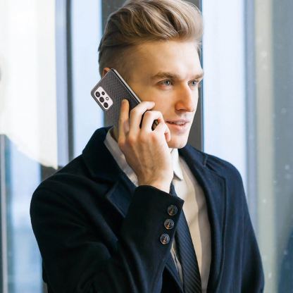 Хибриден удароустойчив кейс за Samsung Galaxy A73 - Dux Ducis Fino Series Case (черен) 9