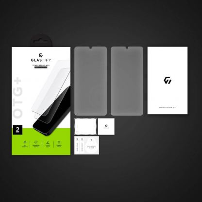 2 броя калени стъклени защитни покрития за дисплея на Samsung Galaxy A33 5G - Glastify OTG Plus 2.5D Tempered Glass 2 Pack (прозрачен) 4