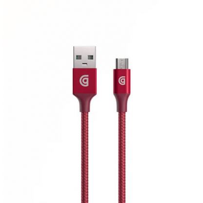 Griffin Premium microUSB to USB Cable - здрав USB кабел за устройства с microUSB порт (150 см) (червен)