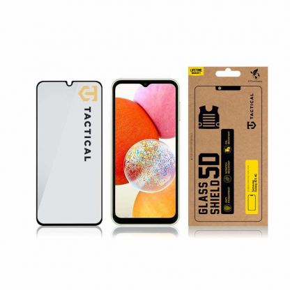 Стъклено защитно покритие за целия дисплей на на Samsung Galaxy A15 4G - Tactical Glass Shield 5D (прозрачен-черен) 3