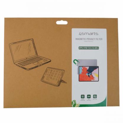 Магнитно защитно покритие с определен ъгъл на виждане за дисплея на iPad 10 (2022), iPad 11 (2025) - 4smarts Smart Protect Magnetic Privacy Filter (2022) 7