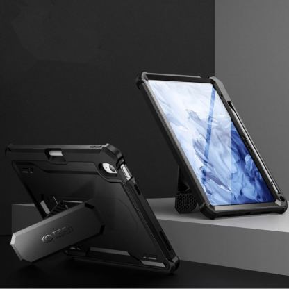 Кейс с изключителна защита и поставка за iPad 10 (2022), iPad 11 (2025) - Tech-Protect Kevlar Pro Case (черен) 5