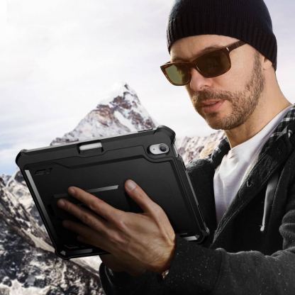 Кейс с изключителна защита и поставка за iPad 10 (2022), iPad 11 (2025) - Tech-Protect Kevlar Pro Case (черен) 6