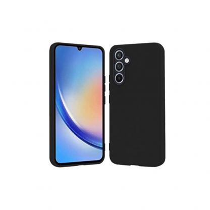 Тънък силиконов (TPU) калъф за Samsung Galaxy A24 - 4smarts Cupertino Silicone Case (черен) 2