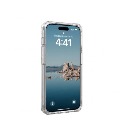Удароустойчив хибриден кейс за iPhone 15 Pro - Urban Armor Gear Plyo MagSafe Case (прозрачен-бял) 6