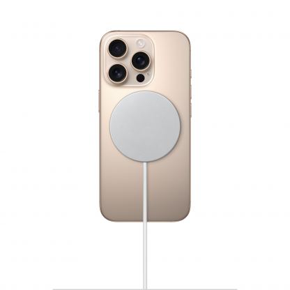 Оригинално магнитно захранване (пад) за безжично зареждане за iPhone с MagSafe (200 см) - Apple MagSafe Charger 25W (бял) 4