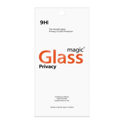 Калено стъклено защитно покритие с определен ъгъл на виждане на Samsung Galaxy A36 5G - TG Magic Privacy Full Cover Tempered Glass 5D (черен-прозрачен) 2
