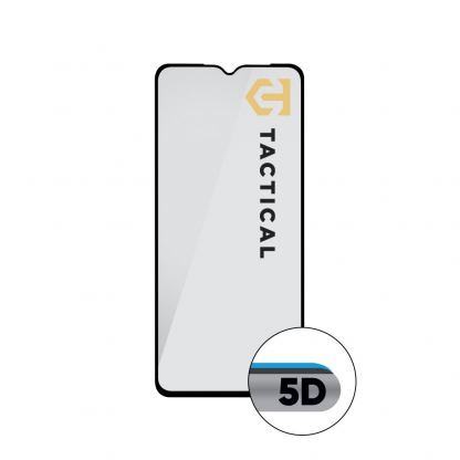 Стъклено защитно покритие за целия дисплей на на Samsung Galaxy A23 5G - Tactical Glass Shield 5D (прозрачен-черен) 2