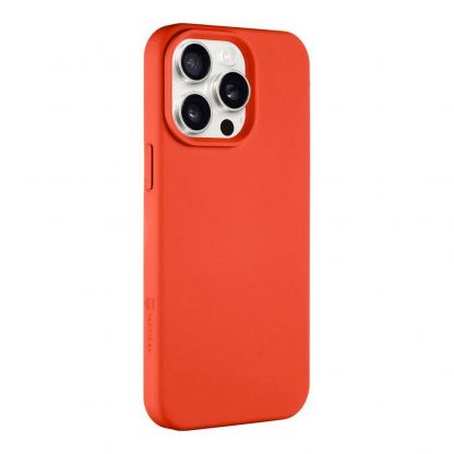 Силиконов калъф с MagSafe за iPhone 15 Pro Max - Tactical MagForce Velvet Smoothie Cover (червен) 2