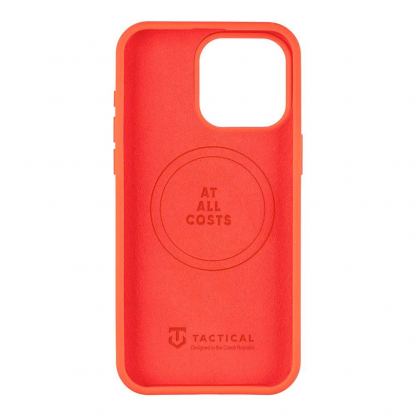 Силиконов калъф с MagSafe за iPhone 15 Pro Max - Tactical MagForce Velvet Smoothie Cover (червен) 3