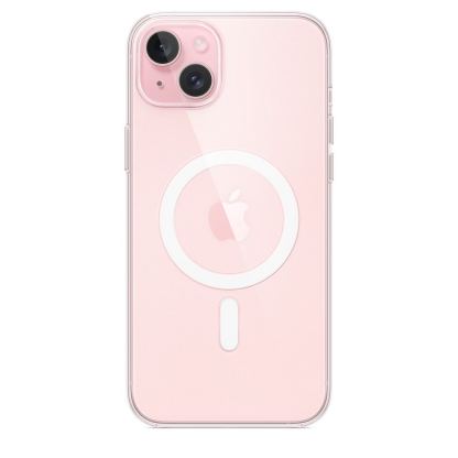 Оригинален кейс iPhone 15 Plus с MagSafe (прозрачен)  - Apple iPhone Clear Case with MagSafe 2