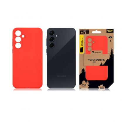 Силиконов калъф за Samsung Galaxy A55 5G - Tactical Velvet Smoothie Cover (червен) 4