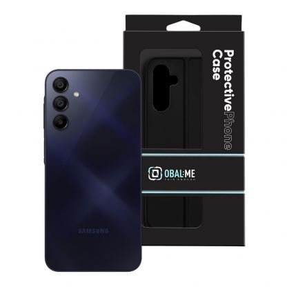  Кожен калъф, тип портфейл с поставка и отделение за кр. карти за Samsung Galaxy A15, Galaxy A15 5G - OBALME SmoothTouch Leather Flip Case (черен) 5
